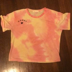 Cropped tie dye tshirt